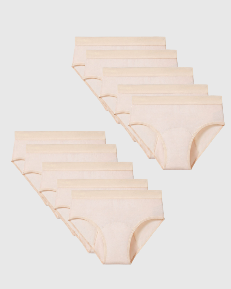 Mias Bambus Auslaufsichere Unterwäsche (10er-Pack)