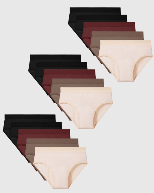 Mias Bambus Auslaufsichere Unterwäsche (15er-Pack)