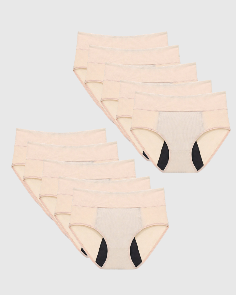 Mias Baumwolle Auslaufsichere Unterwäsche (10er-Pack)