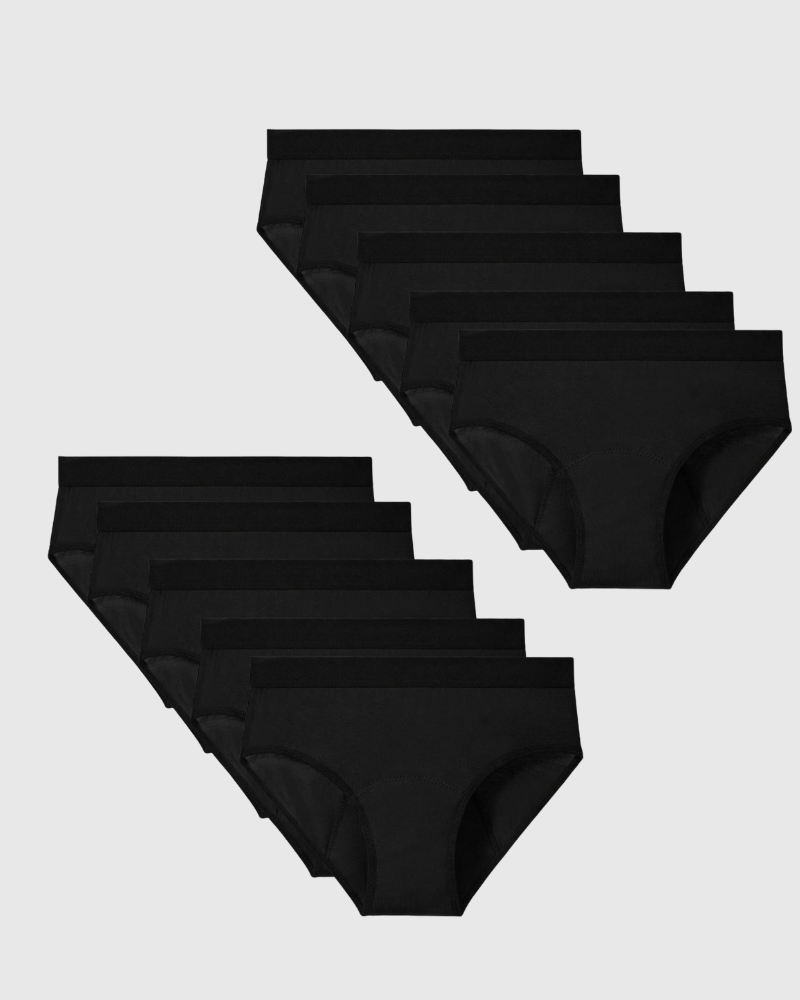 Mias Bambus Auslaufsichere Unterwäsche (10er-Pack)