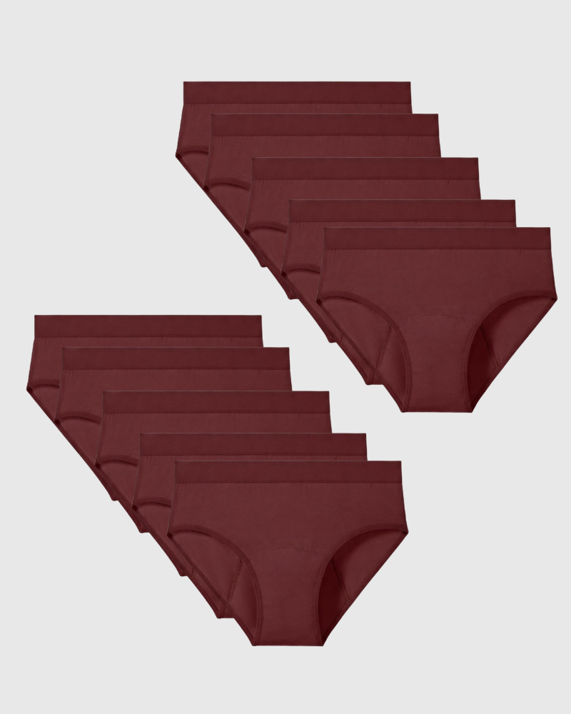 Mias Bambus Auslaufsichere Unterwäsche (10er-Pack)