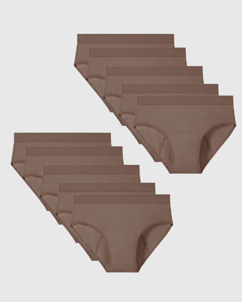 Mias Bambus Auslaufsichere Unterwäsche (10er-Pack)