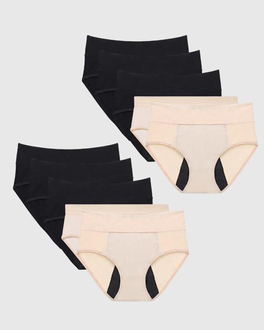 Mias Baumwolle Auslaufsichere Unterwäsche (10er-Pack)