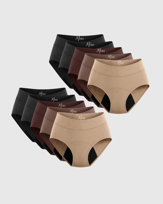Mia's Signature Auslaufsichere Unterwäsche (10er-Pack)