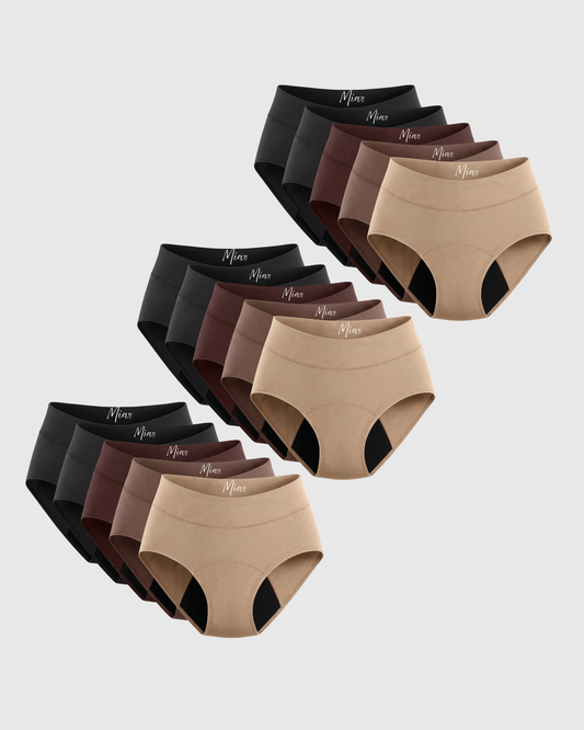 Mia's Signature Auslaufsichere Unterwäsche (15er-Pack)