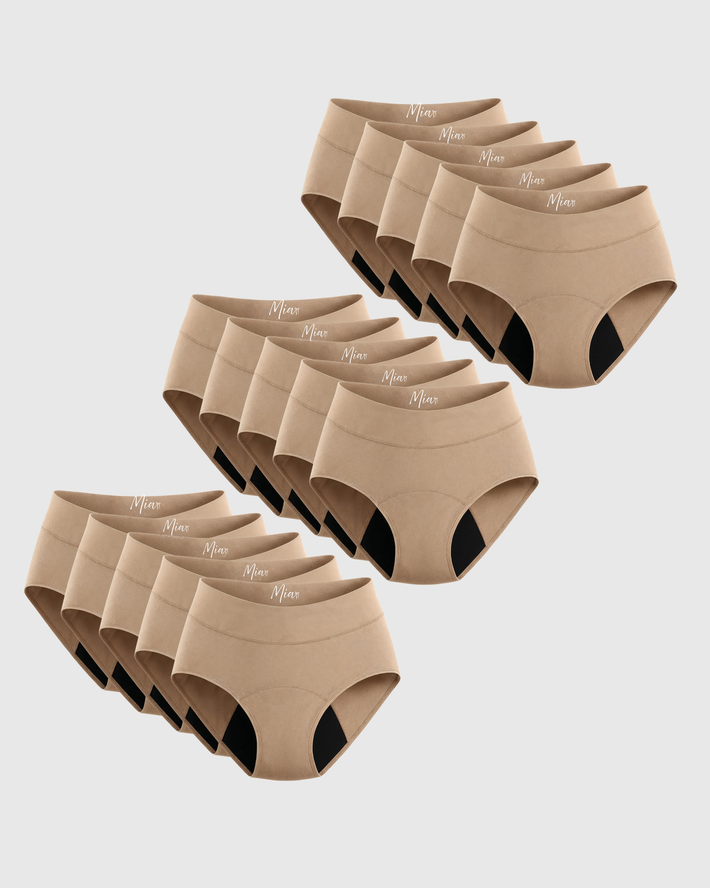 Mias Signature Auslaufsichere Unterwäsche (15er-Pack)