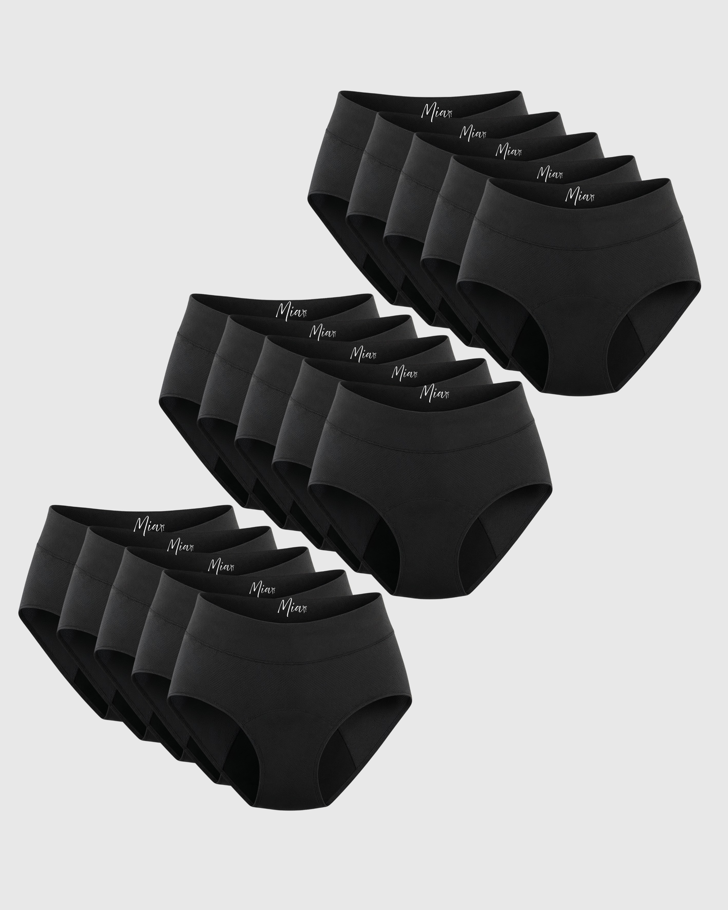 Mias Signature Auslaufsichere Unterwäsche (15er-Pack)