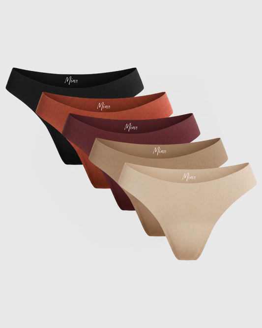Mia's Nahtlose Auslaufsichere Strings (5er-Pack)