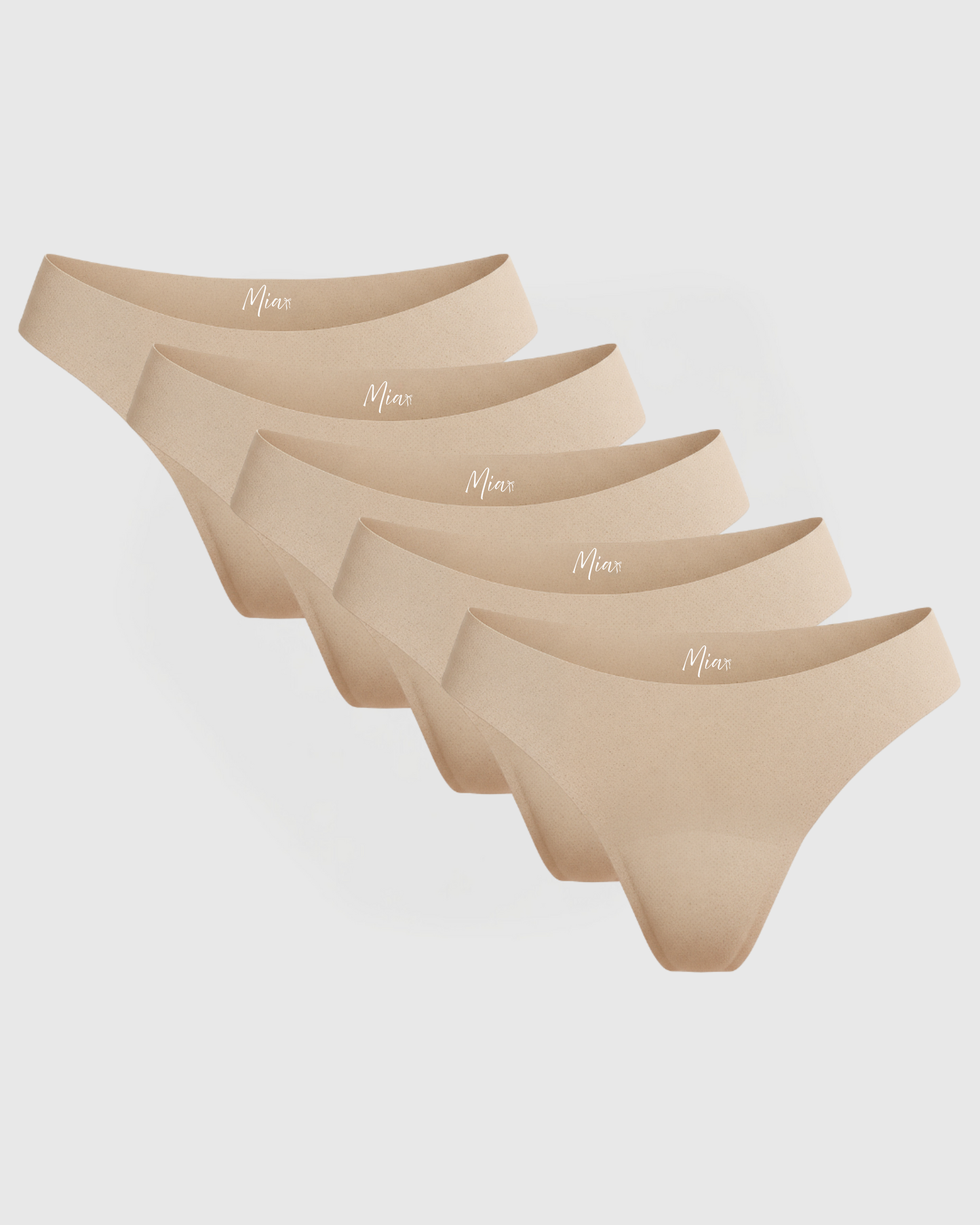 Mias Nahtlose Auslaufsichere Strings (5er-Pack)