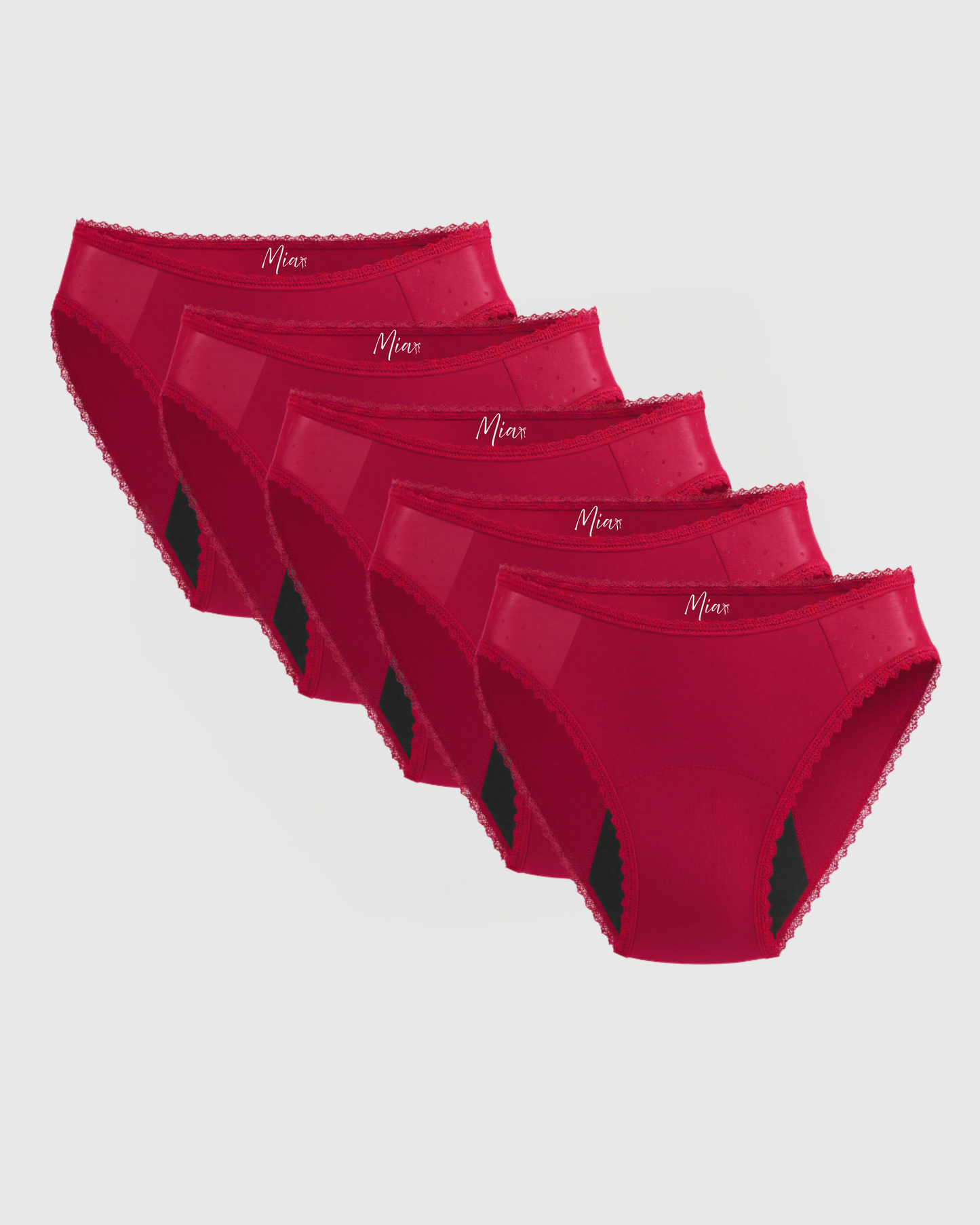 Mias Elegante Auslaufsichere Unterwäsche (5er-Pack)