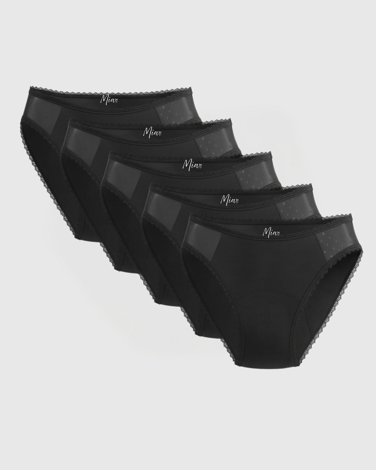 Mias Elegante Auslaufsichere Unterwäsche (5er-Pack)