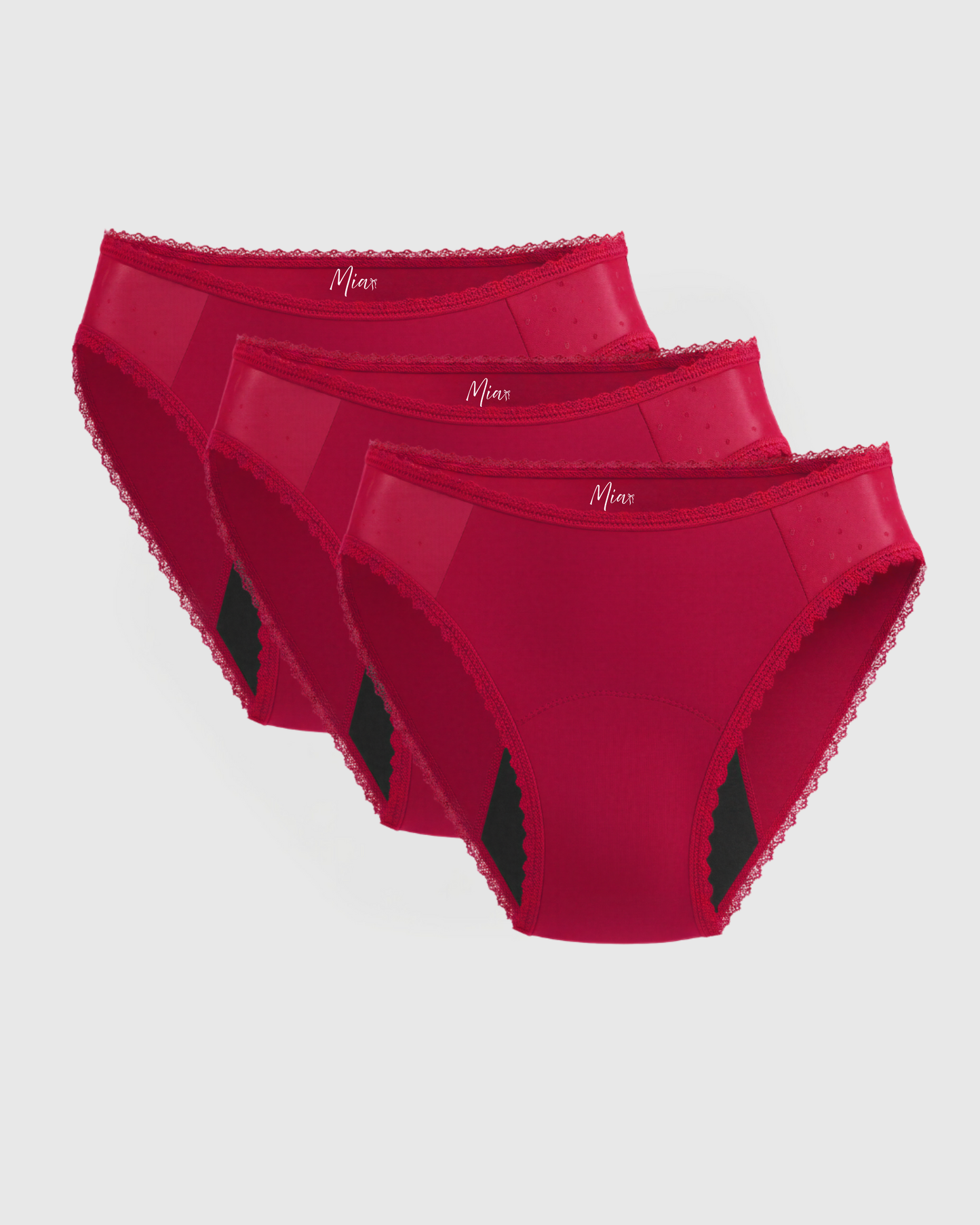 Mias Elegante Auslaufsichere Unterwäsche (3er-Pack)